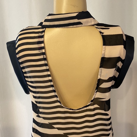 Material Girl Sheer Button Up Shirt - Picture 4 of 8